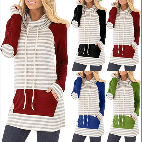 Tunique à capuche pour femmes avec col à capuche tendance et poches Levoire