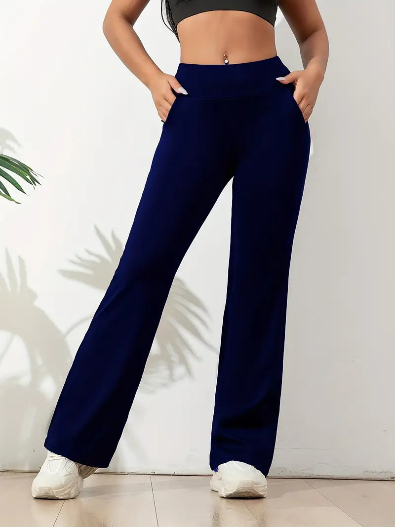 Levoire | Pantalon De Yoga Élégant Bleu