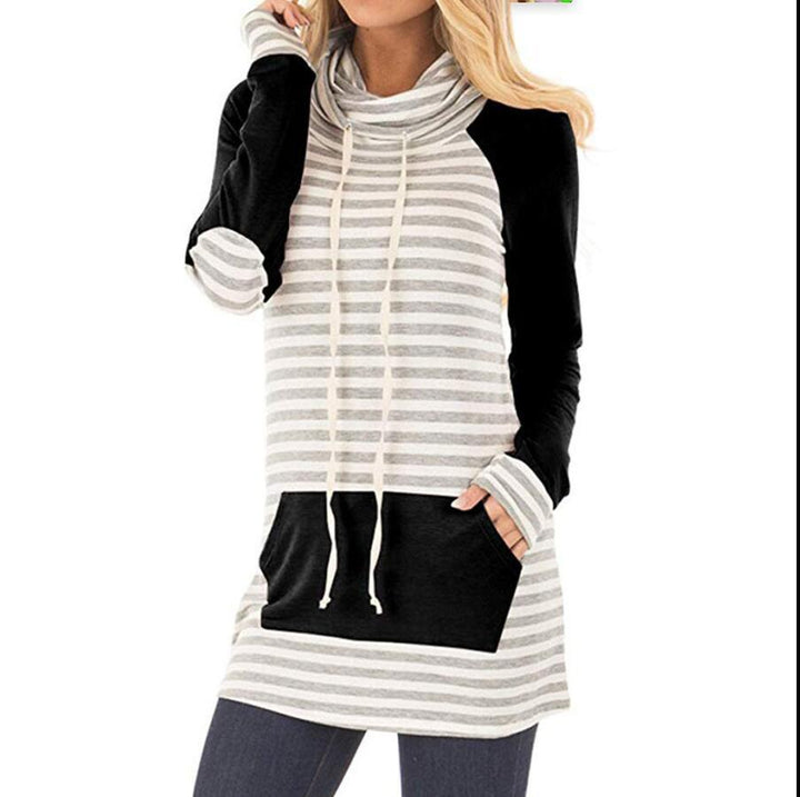 Tunique à capuche pour femmes avec col à capuche tendance et poches Levoire