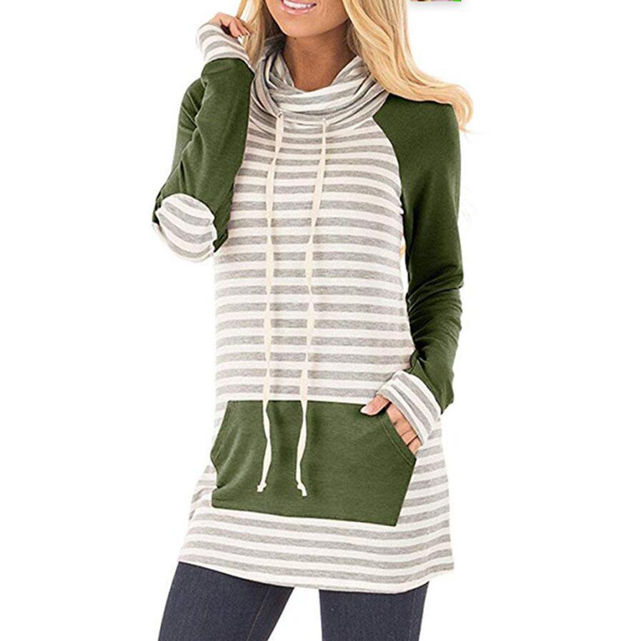 Tunique à capuche pour femmes avec col à capuche tendance et poches Levoire