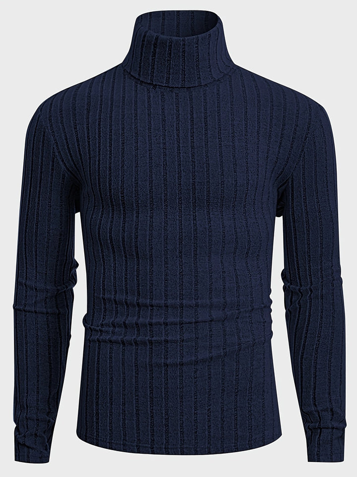 Levoire | Pull En Tricot Rayé Avec Col Pour Hommes