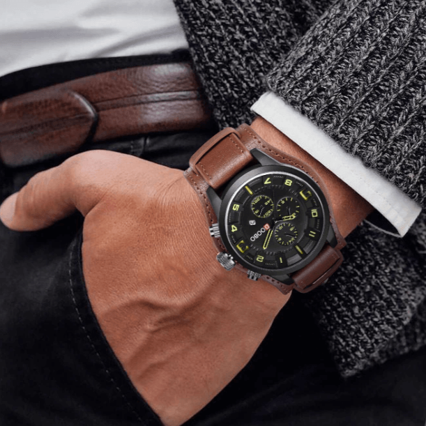 Levoire | Montre Bracelet De Luxe Navigator En Cuir