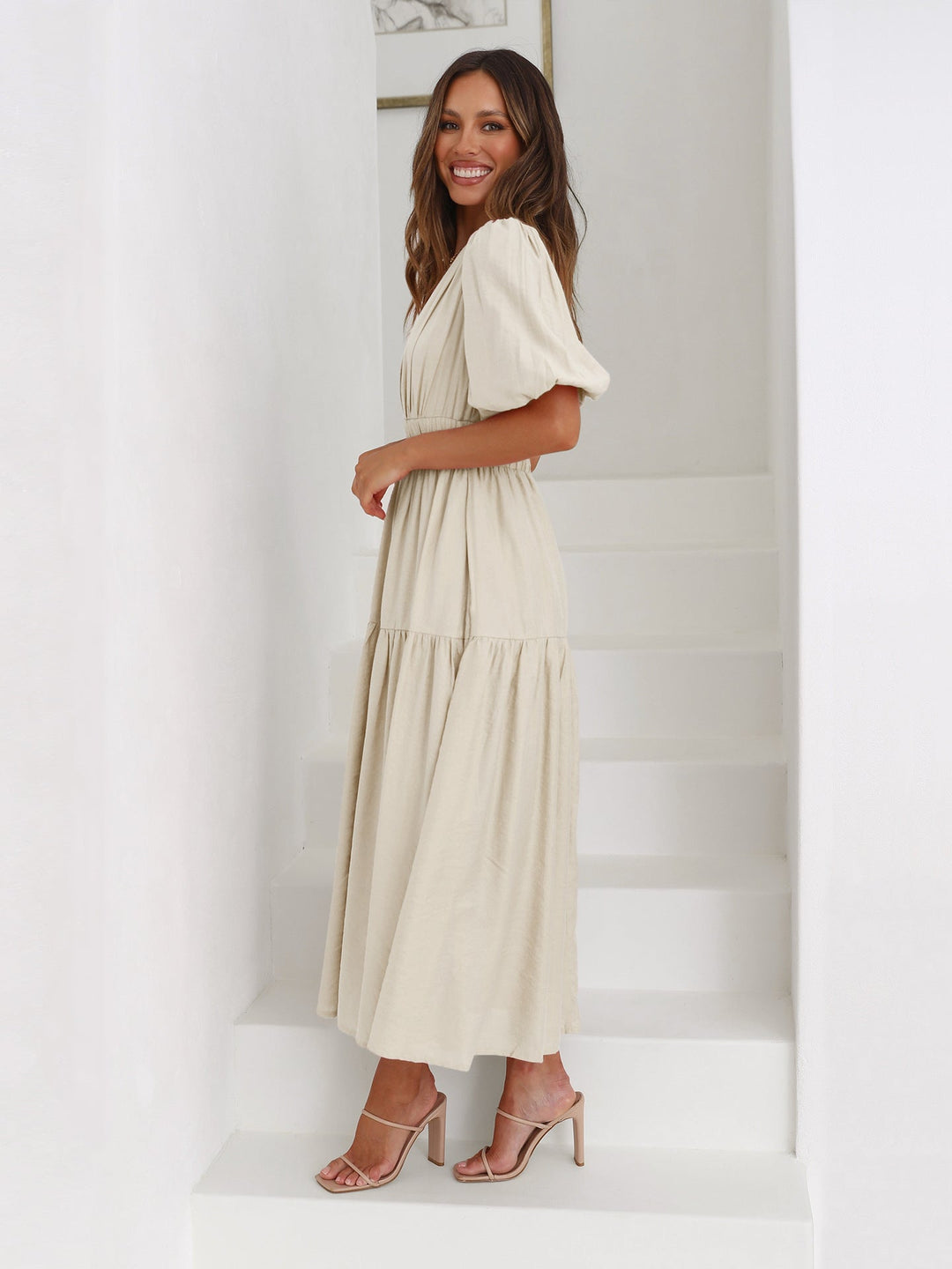 Levoire | Robe Avec Manches Ballon