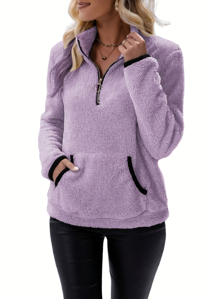 Levoire | Veste polaire col montant zippé manches longues Liila