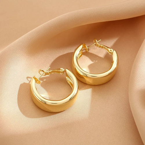 Levoire | Boucles D'Oreilles Grandes Anneaux Dorées