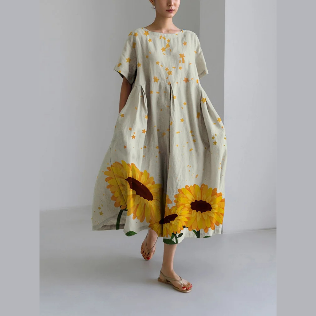 Levoire | Robe courte à motif floral LX42