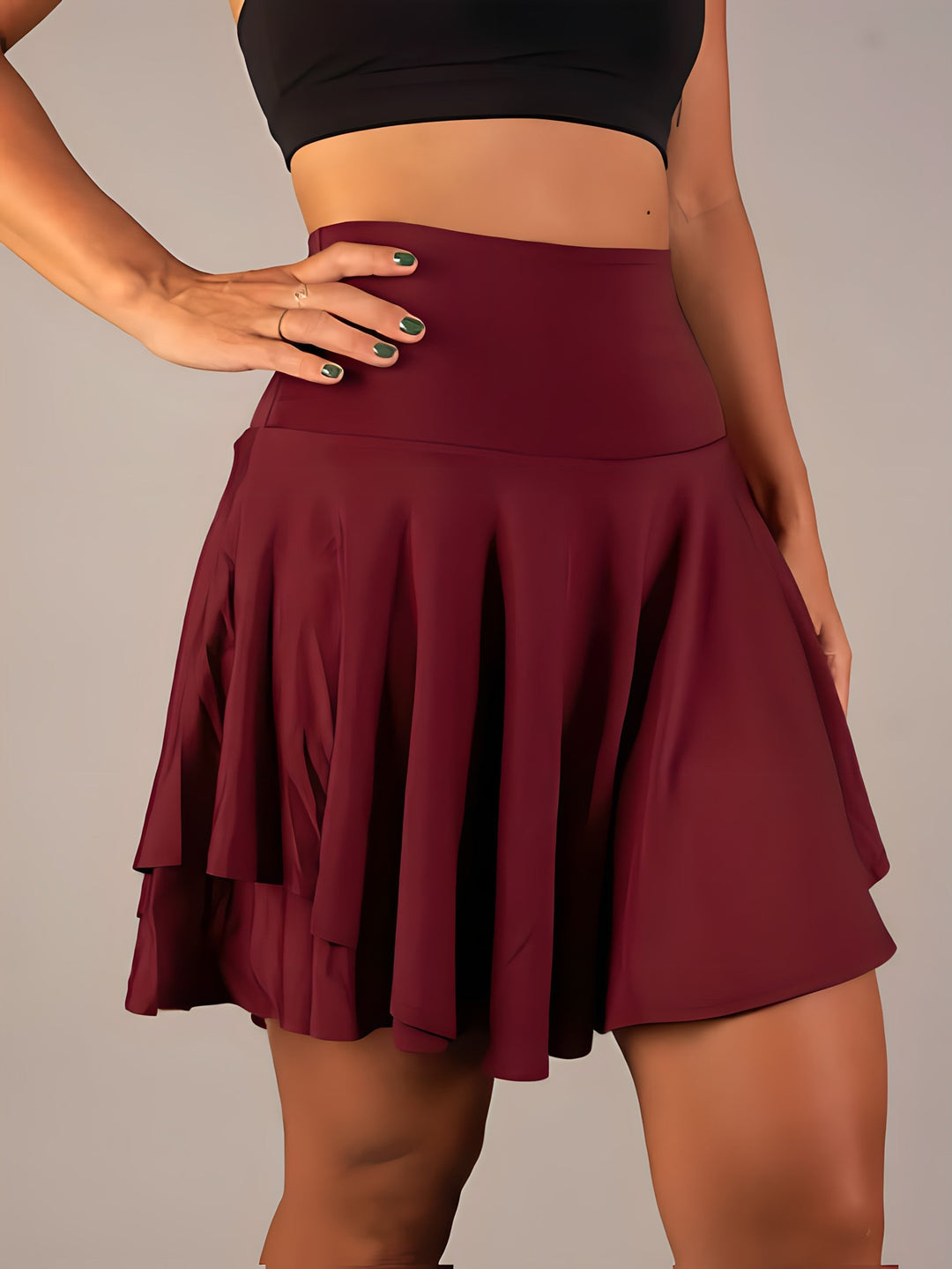 Levoire | Élégante Robe Mini Avec Shorts Rot