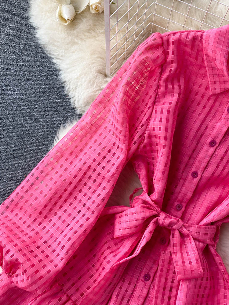 Levoire | Robe Mini Élégante Avec Manches Lanternes