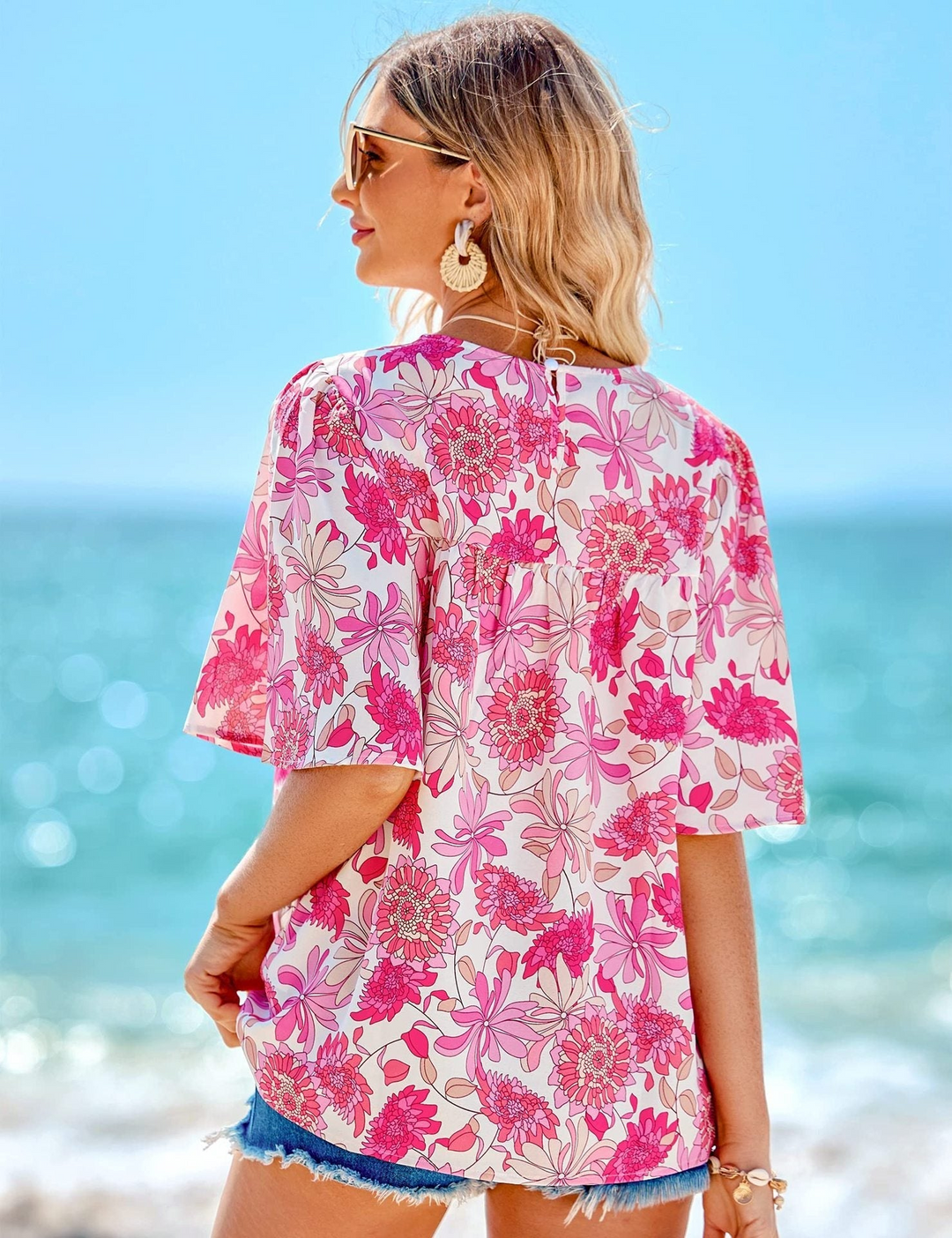 Levoire | Robe Blouse Fleurs FR Femmes