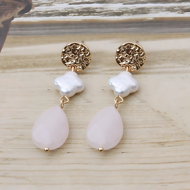 Levoire | Boucles D'Oreilles À Pointes Élégantes Or Blanc