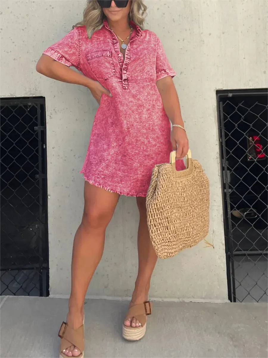 Levoire | Robe Chemise Pour Femmes Lavée Rot
