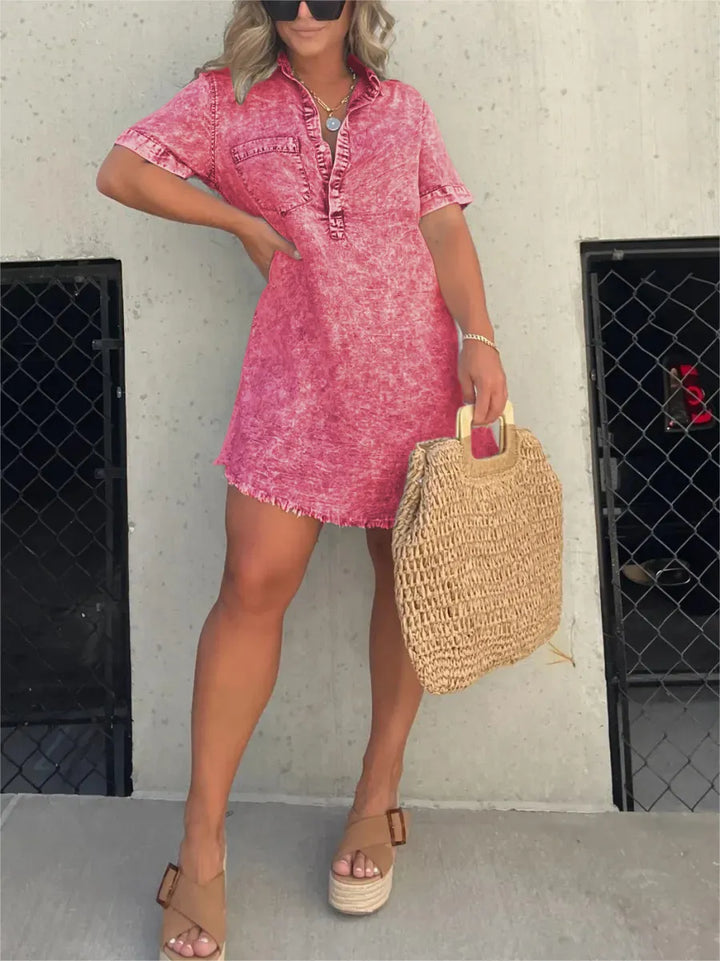 Levoire | Robe Chemise Pour Femmes Lavée Rot