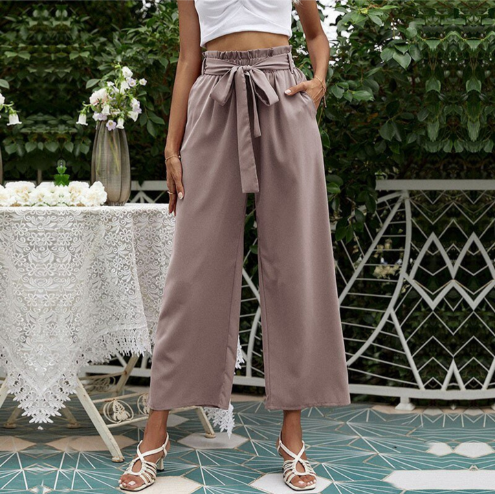Levoire | Pantalon Taille Haute Pour Femmes Pour Un Confort Particulier Rosa-gris