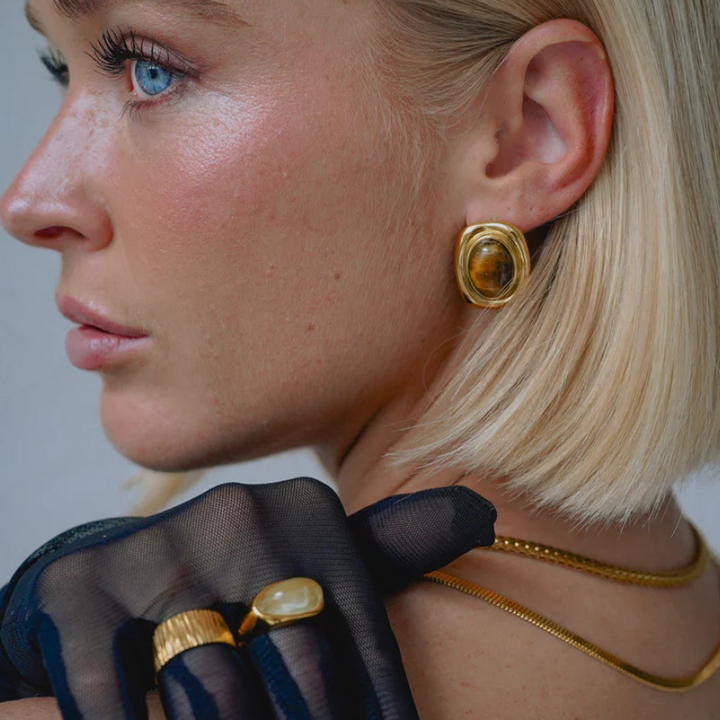 Levoire | Boucles D'Oreilles Viininkorjuu En Pierre Précieuse