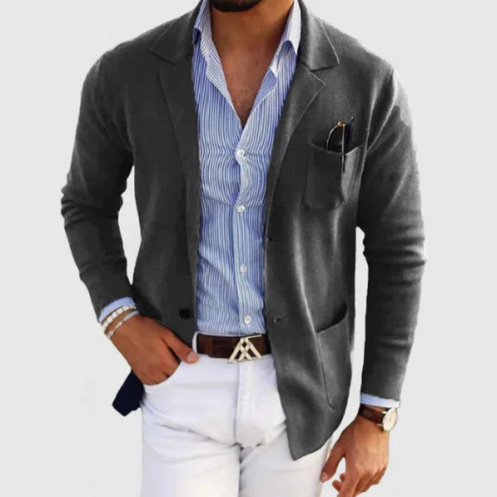 Levoire | Blazer Boutonné Chaud Gris foncé