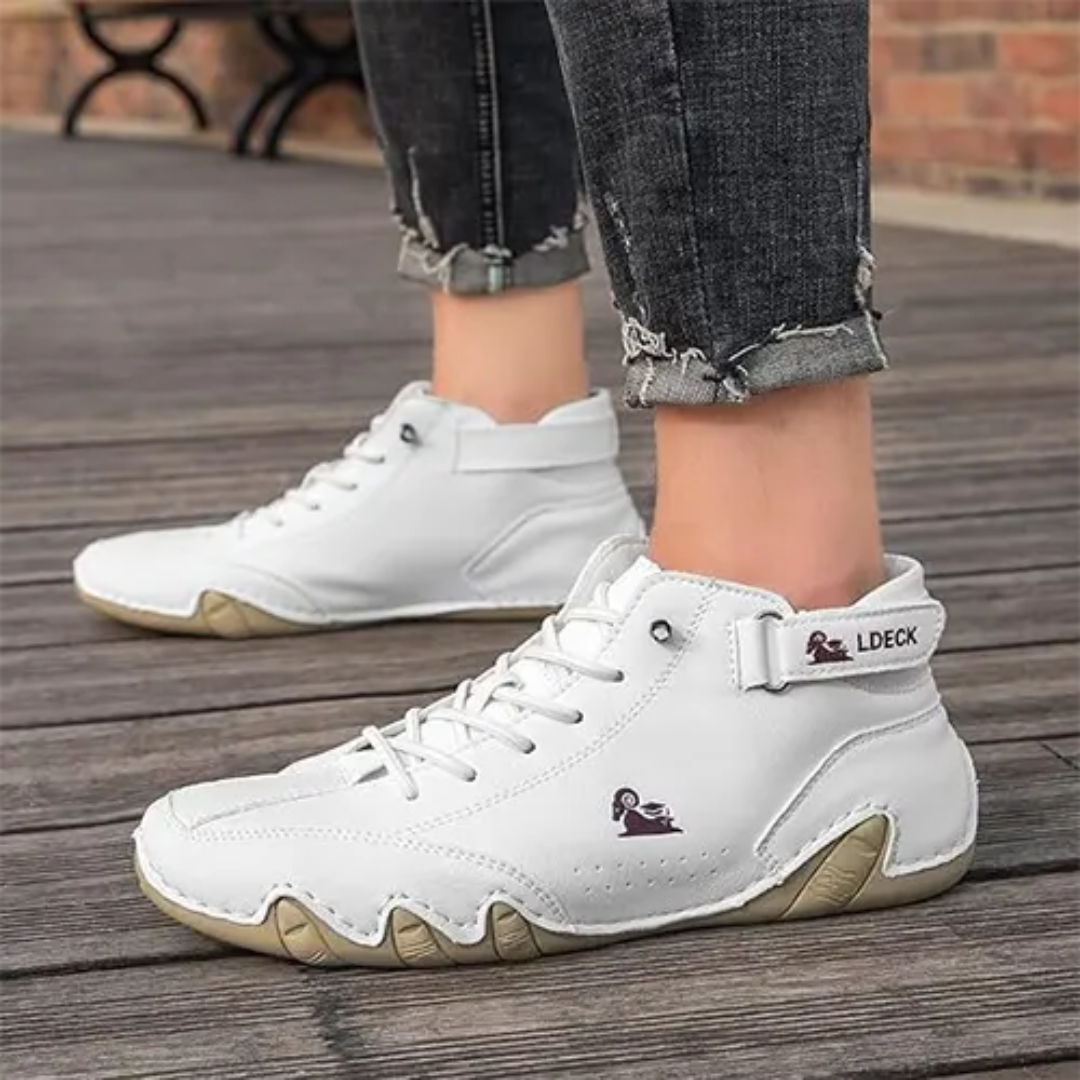 Levoire | Chaussures décontractées à chevilles pieds nus extérieur Blanc