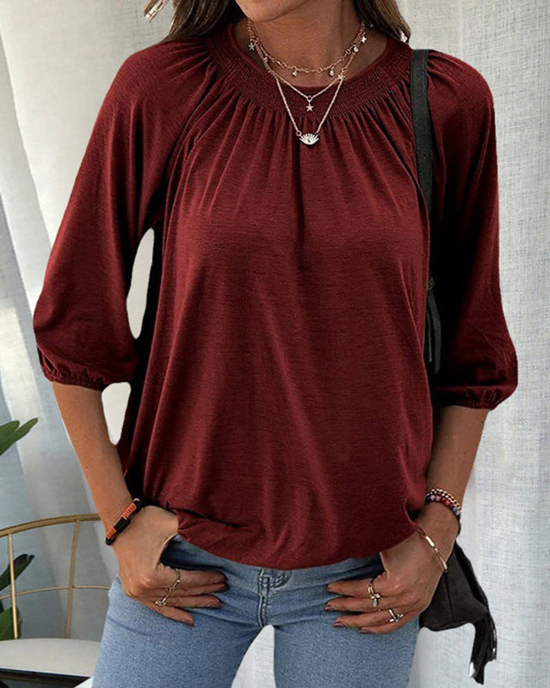 Levoire | Élégant pull en coton Bordeaux