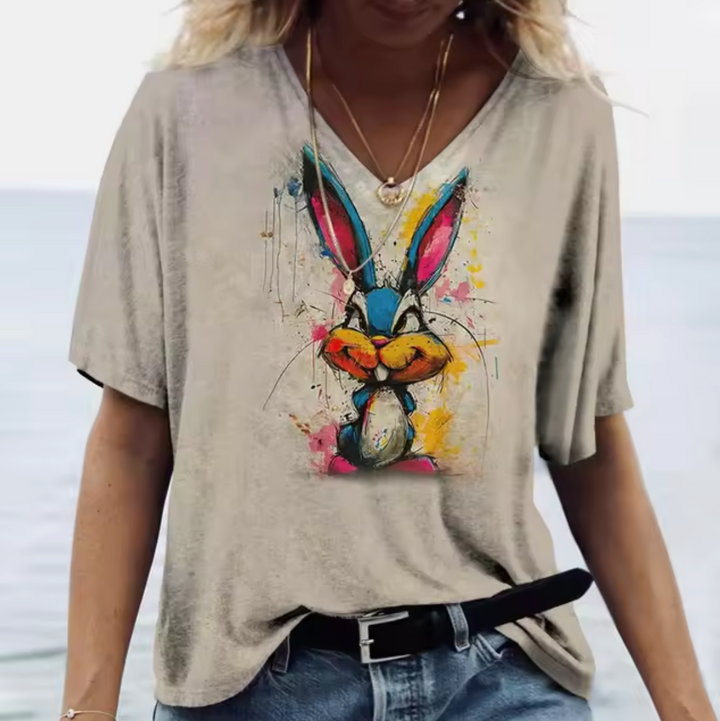 Levoire | T-Shirts En Couleurs Avec Imprimé De Lapin Couleur 11