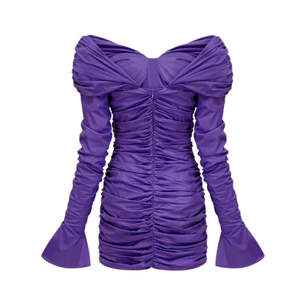 Levoire | Robe Mini À Épaules Dégagées Raffung