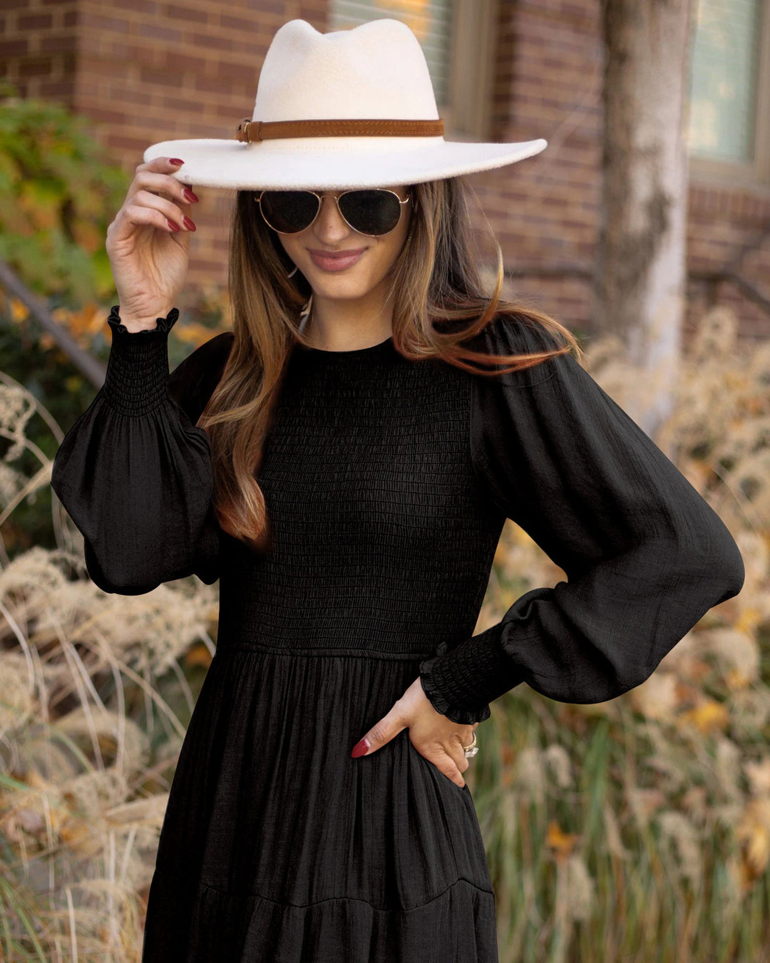 Levoire | Robe À Manches Longues Avec Couches Mi-Longues