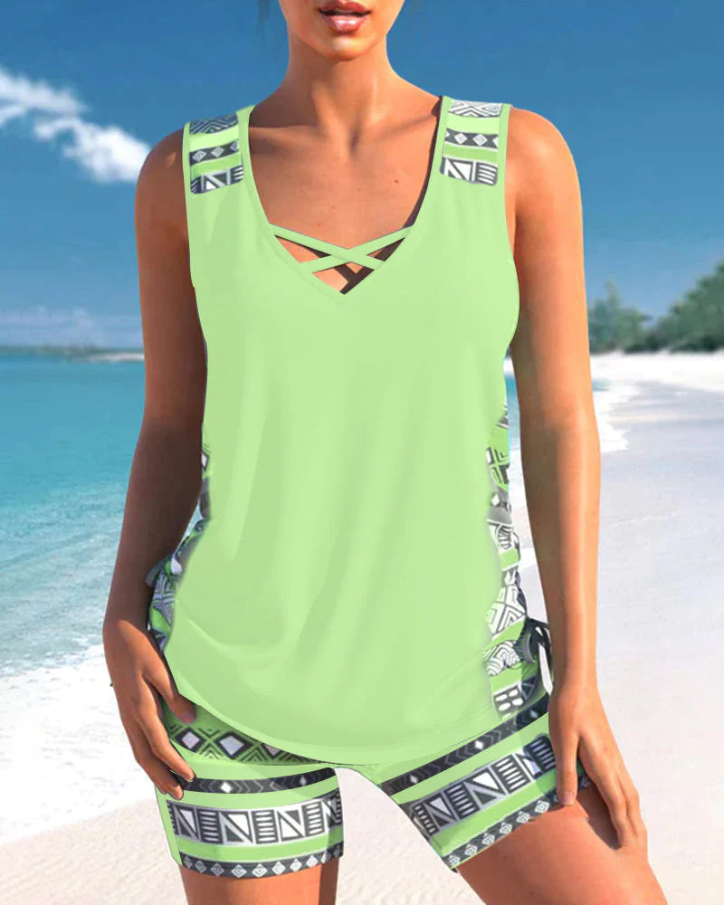 Levoire | Maillot De Bain Tankini Tendance Vert