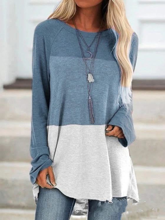 Levoire | Rento Long Sleeve Round Neck Bleu