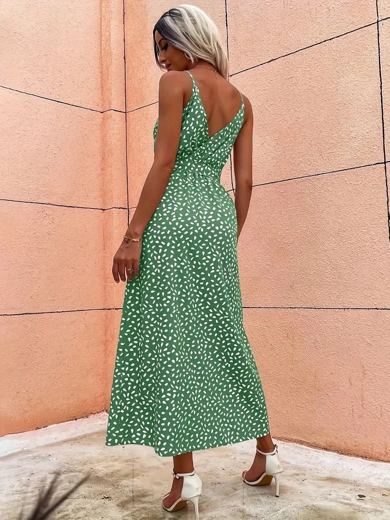 Levoire | Robe Débardeur Avec Décolleté En V Et Imprimé Intégral