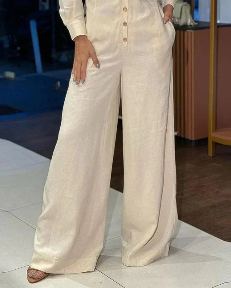 Levoire | Pantalon Large Vêtement D’Extérieur Élégant Sans Manches Combinaisons