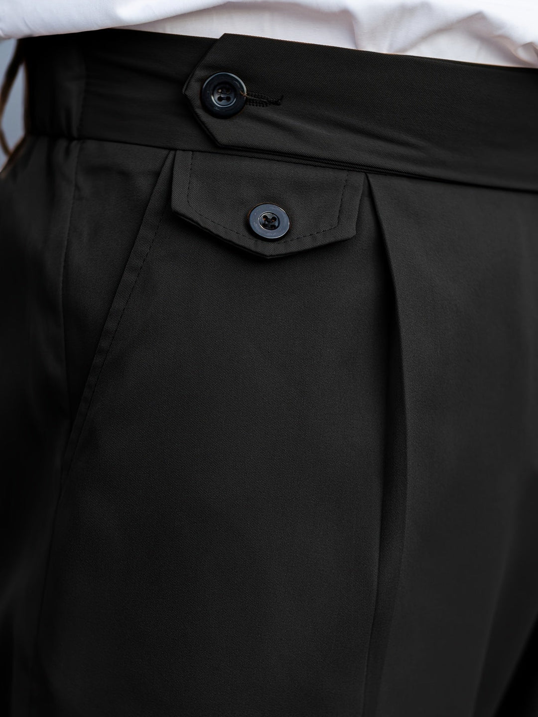 Levoire | Pantalon En Polyester De Style Cueilleur De Raisin Avec Détail À Boutons
