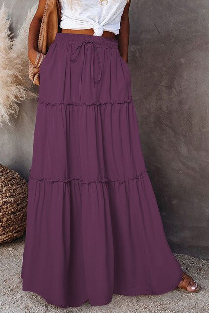 Levoire | Jupe Élégante Femme Printemps Été Lila