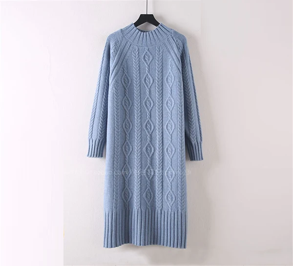 Levoire | Robe En Velours Bleu Épais