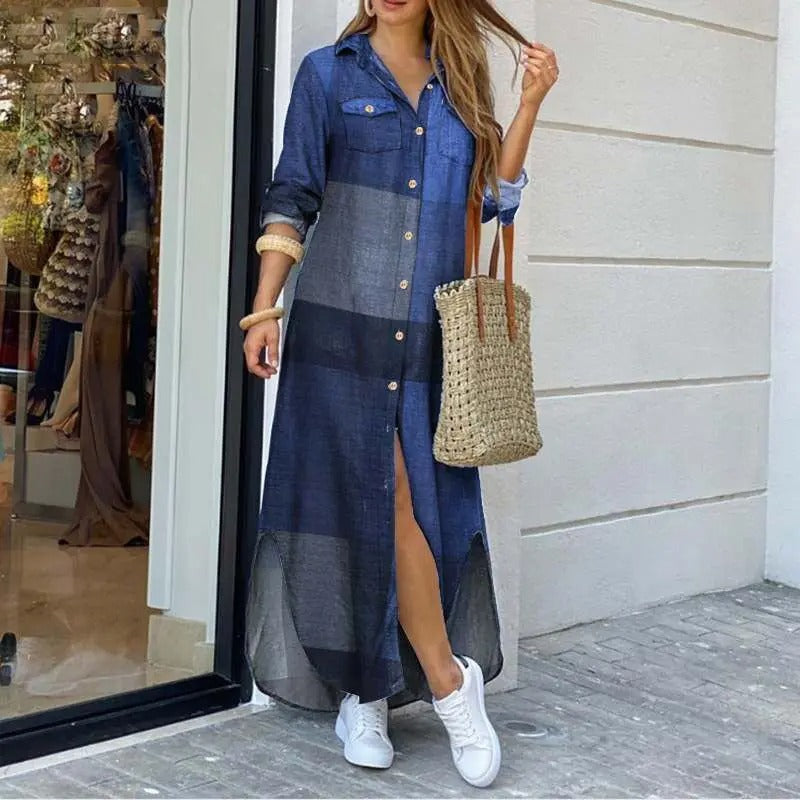 Levoire | Salopette En Denim Avec Fermeture À Boutons Bleu
