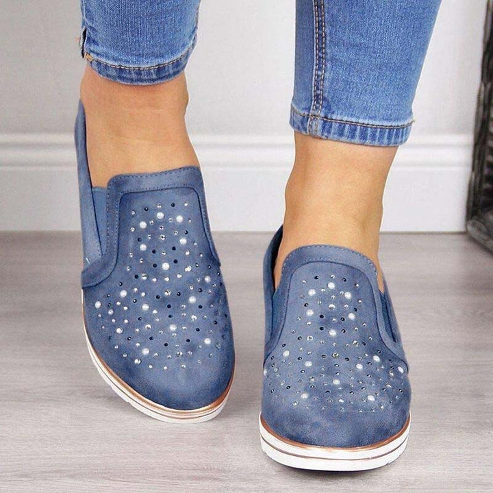 Levoire | Chaussures À Talons De Luxe Avec Des Détails En Strass Pour Femmes Bleu