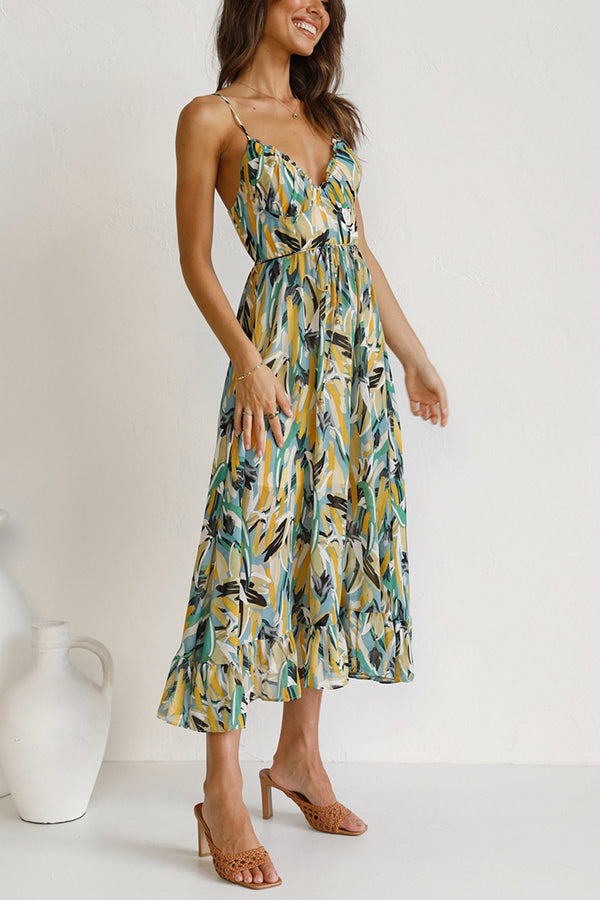 Levoire | Robe à bretelles imprimée
