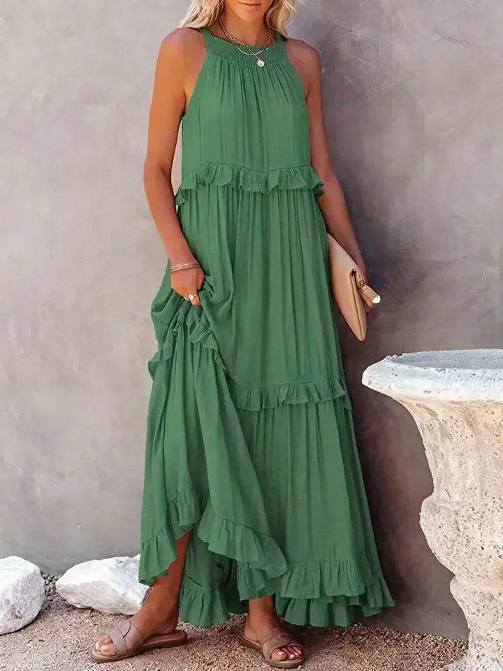 Levoire | Robe longue élégante Vert