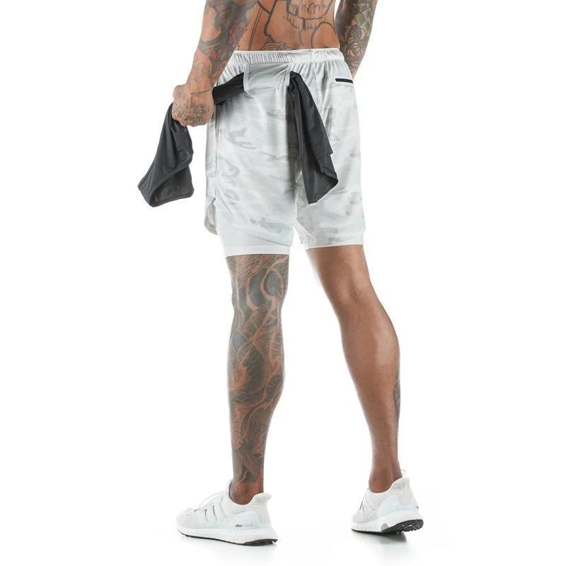 Levoire | Vêtements De Sport Shorts Courts Pour Hommes Masquage blanc