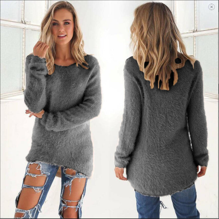 Levoire | Confortable, Pull En Tricot Chaud Gris