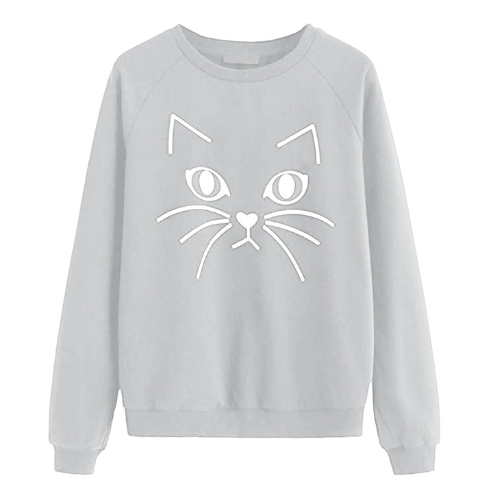 Sweatshirt pour femmes avec motif de chat Levoire