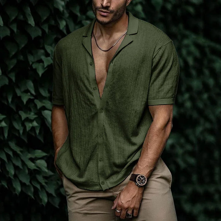 Levoire | Chemise Pour Homme Élégante Et Confortable Avec Boutons Vert