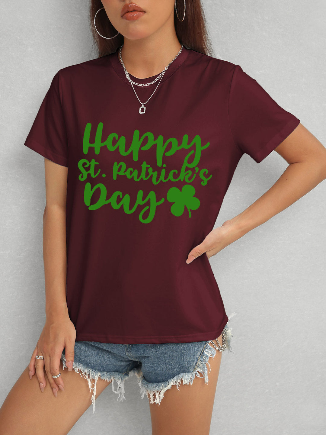 Levoire | FROHEN ST. PATRICK'S DAG T-shirt à manches courtes Bourgogne