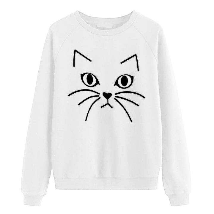 Sweatshirt pour femmes avec motif de chat Levoire