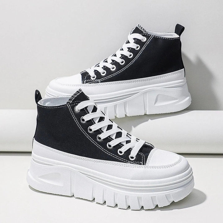 Levoire | Baskets en toile avec lacets Noir