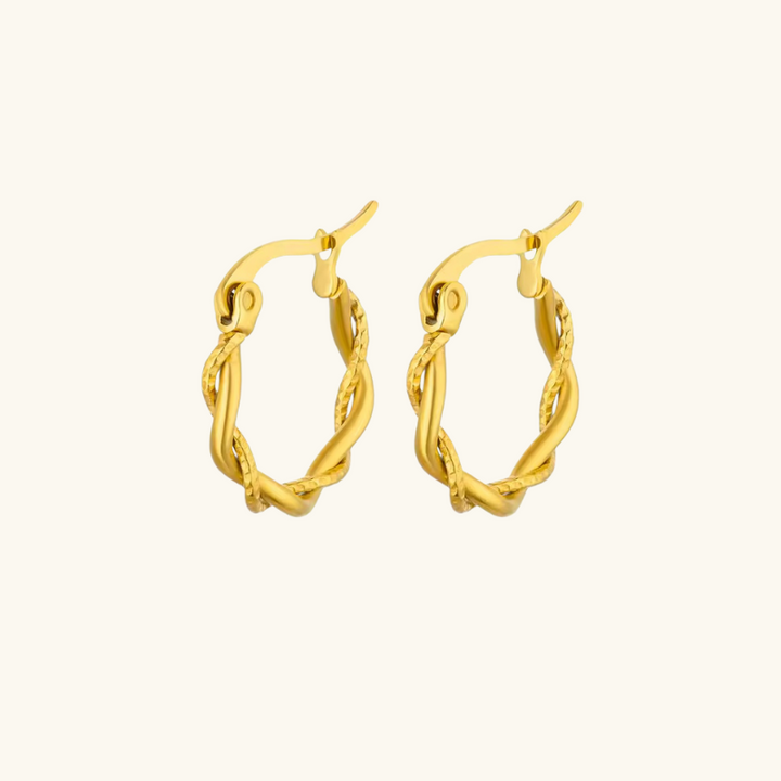 Levoire | Boucles D'Oreilles Twist Couleur Or Or 27mm