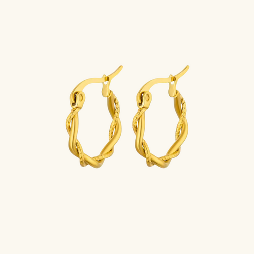 Levoire | Boucles D'Oreilles Twist Couleur Or