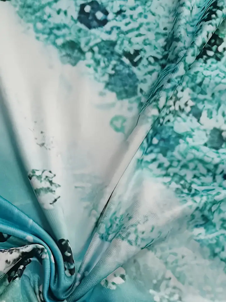 Levoire | Robe Débardeur Avec Imprimé Abstrait Et Encolure Ronde