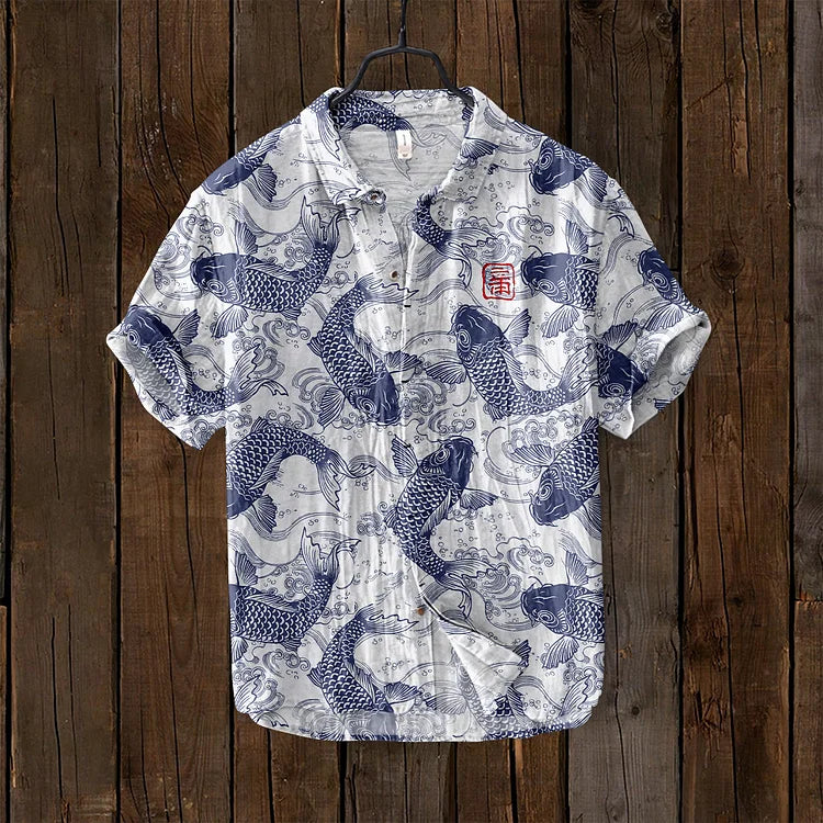 Levoire | Pêche Art Chemise Bleu