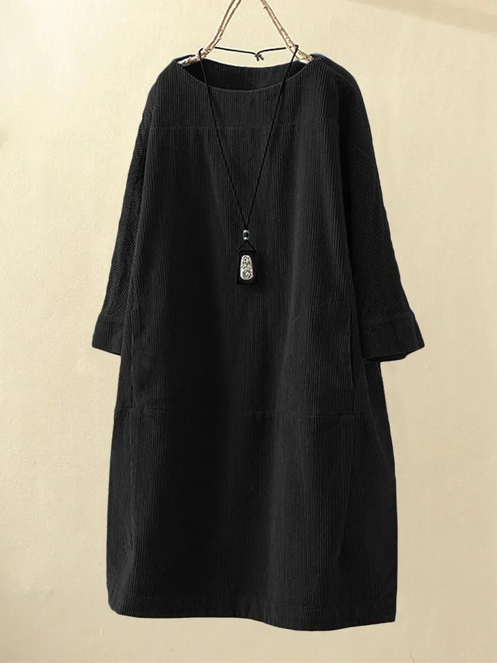 Levoire | Robe en velours côtelé Noir
