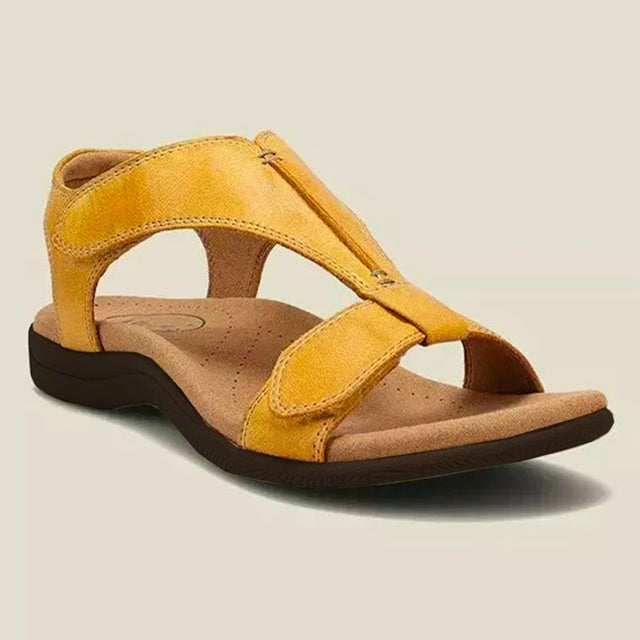 Levoire | Sandales En Couleur Unie Jaune