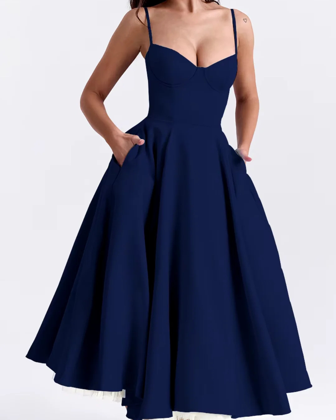 Levoire | Robe d'été aérienne avec détail de corsage Bleu