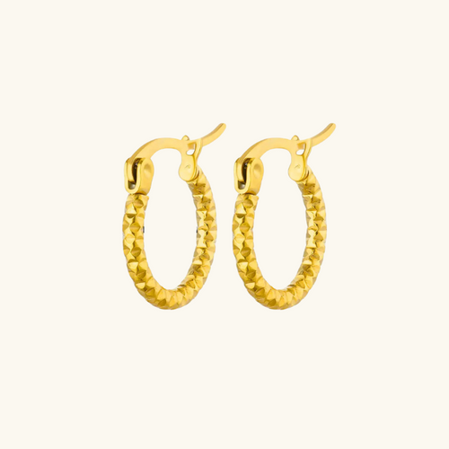 Levoire | Boucles D'Oreilles Créoles Dorées